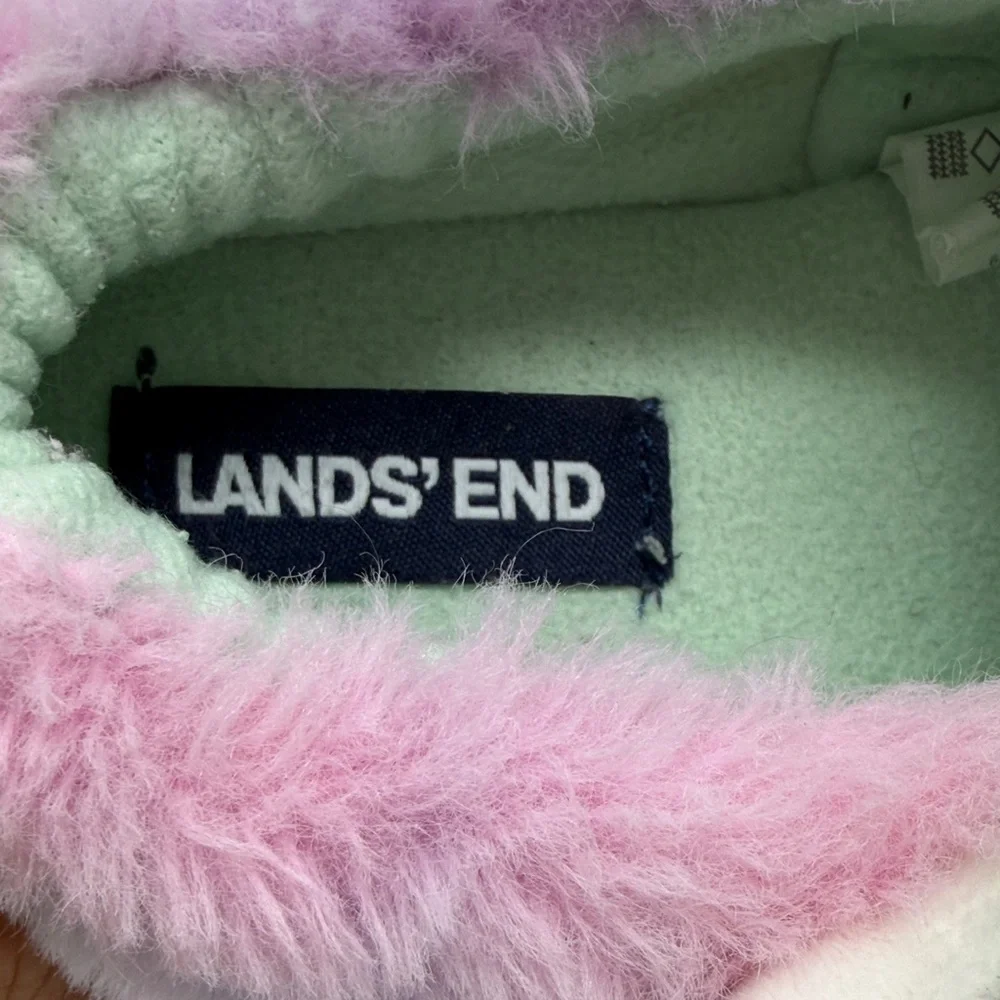 Lands' End Pastel Unicorn Slippers